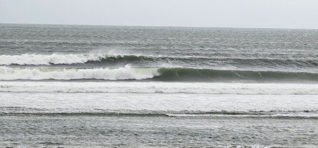 Solid clean waves breaking in front of the shop with not a surfer in sight